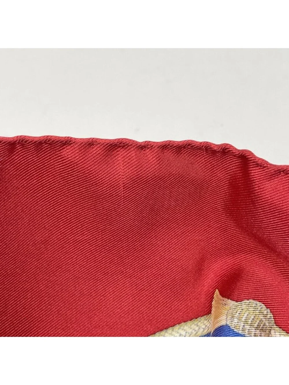 Hermes Carre 90 Pampa Prairie Scarf Silk Red Multicolor - Picture 5 of 6